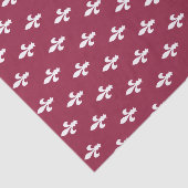 Raspberry Viktorianisch Fleur de Lys Seidenpapier (Ausschnitt)