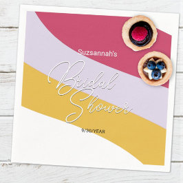 Raspberry Violet Honey Horizontal Streams Serviette