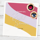 Raspberry Violet Honey Horizontal Streams Serviette