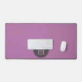 Raspberry Violet Monogram/name Logo Schreibtischunterlage (Tastatur & Maus)