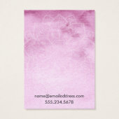 Raspberry Watercolor Mandala Earring Display Cards (Rückseite)