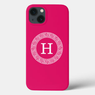 Raspberry Welch erste Monogramm für den griechisch Case-Mate iPhone Hülle
