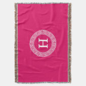 Raspberry Welch erste Monogramm für den griechisch Decke (Vorderseite Vertikal)