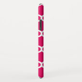 Raspberry Welch marokkanischer Navy 3 erstes Monog Case-Mate iPhone Hülle (Hinten/Rechts)