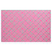 Raspberry White Med Griechischer Key Diag T Muster Stoff (Yard (91,4 cm))