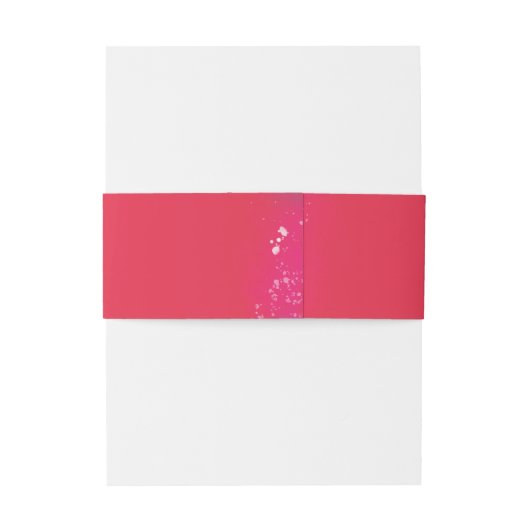 Raspberry Wildflower Einladungsbanderole (Rückseitenbeispiel)