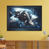 Raspian Dynamorph Drone AI Art von Xzendor7 Leinwanddruck (Insitu (Wohnzimmer))