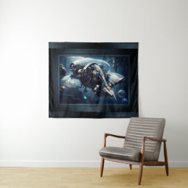 Raspian Dynamorph Drone AI Art von Xzendor7 Wandteppich