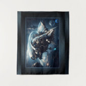 Raspian Dynamorph Drone AI Art von Xzendor7 Wandteppich (Vorderseite)