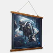 Raspian Dynamorph Drone AI Art von Xzendor7 Wandteppich Mit Holzrahmen (Gewinkelt)