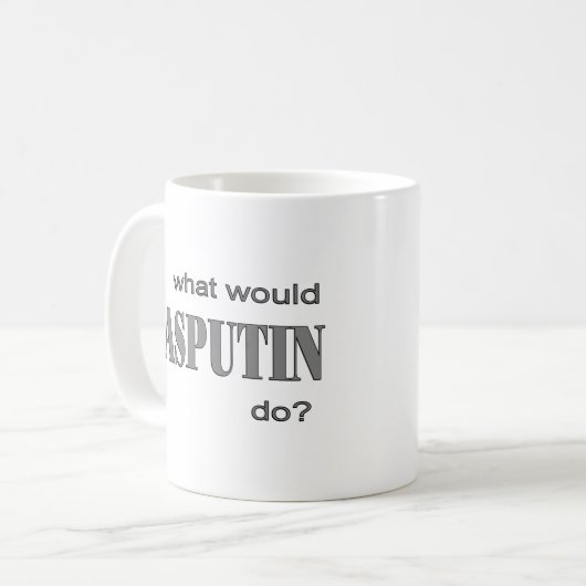 Rasputin Kaffeetasse (Vorderseite Links)