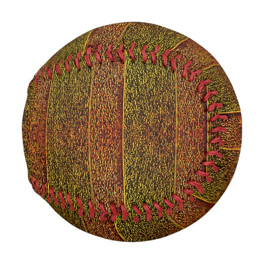 Rasse, geprägte und schattige Streifen, rötlich Baseball (Rückseite Links)