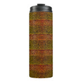 Rasse, geprägte und schattige Streifen, rötlich Thermosbecher (Vorderseite)