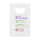 Rasse: Menschlicher Geburtsort: Geopolitik: Freihe Geldbeutel Flaschenöffner (Rückseite)