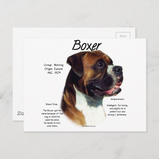 Rasse Postkarte (Vorne/Hinten)