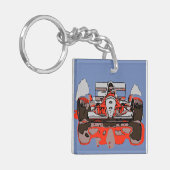 RASSENAUTO - REGENMASTER SCHLÜSSELANHÄNGER (Vorderseite links)