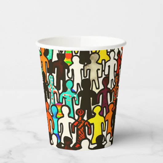 Rassengleichheit Pappbecher (Links)