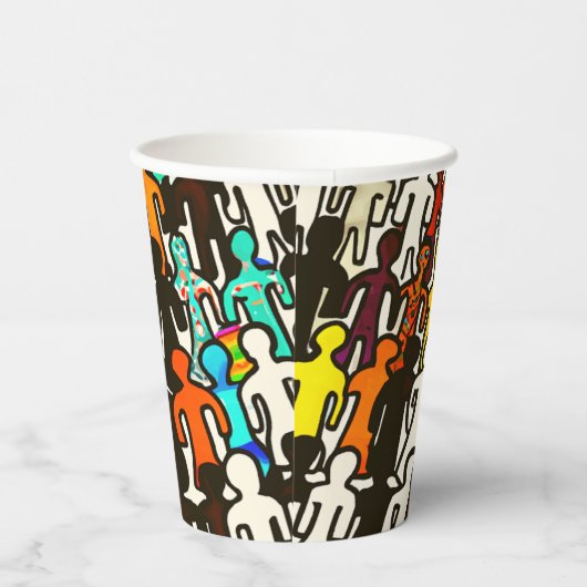 Rassengleichheit Pappbecher (Rechts)