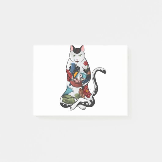 Rassenkatze Post-it Klebezettel (Vorderseite)