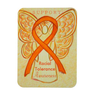 Rassentoleranz-Bewusstsein Ribbon Angel Magnet