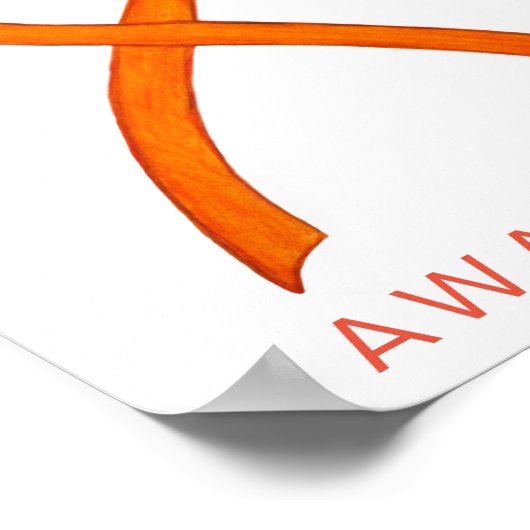 Rassentoleranz Das Kunstgewerbe "Ribbon Art Poster (Ecke)