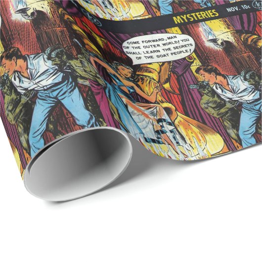 Rassenvolk - Comic Geschenkpapier (Rolleneckpunkt)