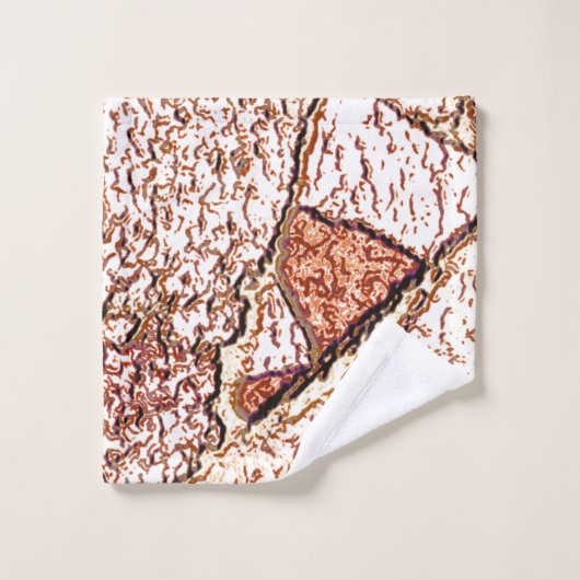 Rassiger Stein in cremig hellbraun Badhandtuch Set (Waschlappen)