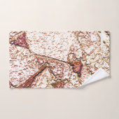 Rassiger Stein in cremig hellbraun Badhandtuch Set (Handtuch)