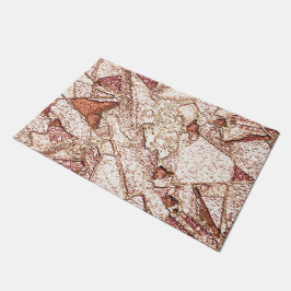 Rassiger Stein in cremig hellbraun Fußmatte