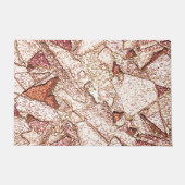 Rassiger Stein in cremig hellbraun Fußmatte (Vorderseite)