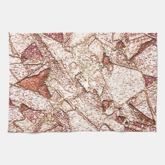 Rassiger Stein in cremig hellbraun Geschirrtuch (Horizontal)