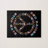 Rassismus beenden Hass Puzzle (Horizontal)