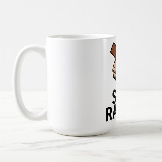 Rassismus beenden kaffeetasse (Links)