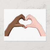 Rassismus beenden postkarte (Vorderseite)