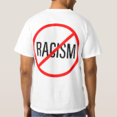 Rassismus beenden T-Shirt (Rückseite)