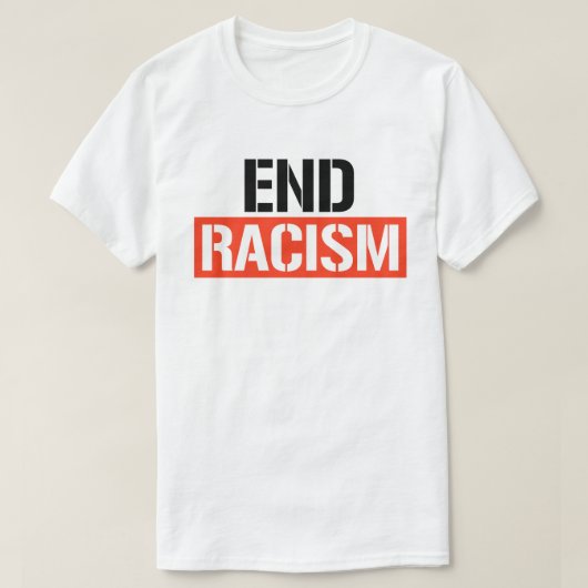 Rassismus beenden T-Shirt (Design vorne)