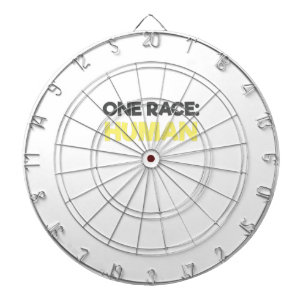 Rassismus ein Rassenhund Mensch Dartscheibe