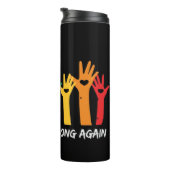 Rassismus in den Herzen schießen Thermosbecher (Nach rechts gedreht)