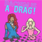 Rassismus ist ein Hemmschuh Aufkleber (Vorderseite)