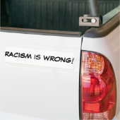 Rassismus ist falscher Autoaufkleber (Auf Lkw)