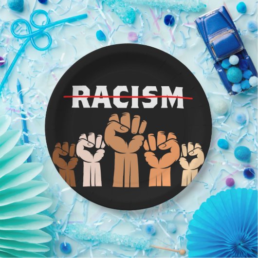 Rassismus-Papierplatte Pappteller (Party)