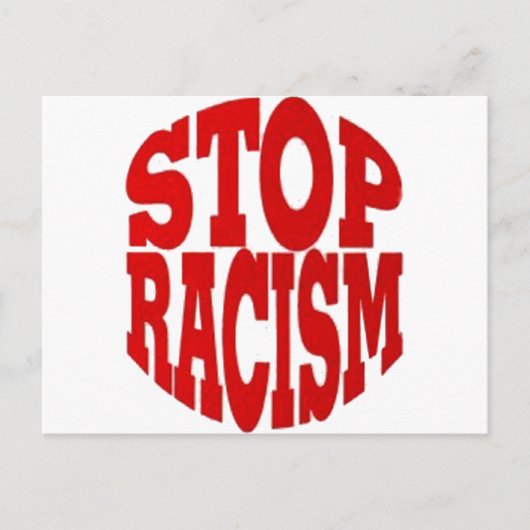 RASSISMUS POSTKARTE (Vorderseite)