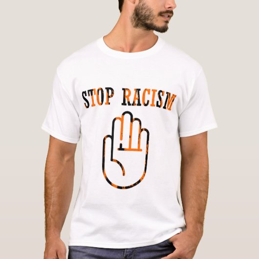 Rassismus stoppen T-Shirt (Vorderseite)