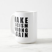 Rassismus wieder falsch machen kaffeetasse (Vorderseite Links)