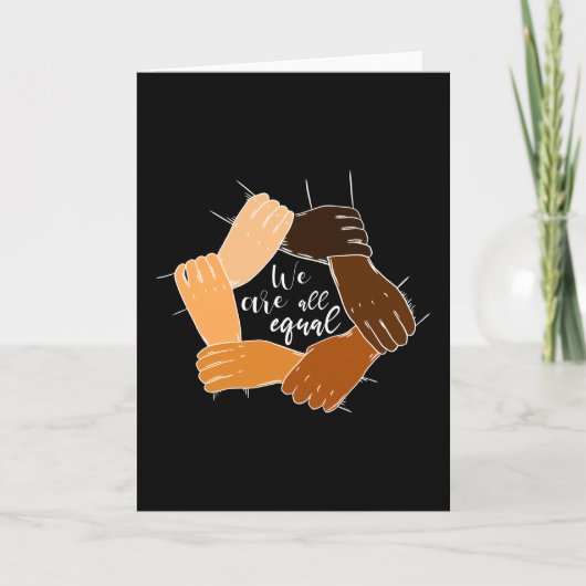 Rassismusbekämpfung: Gleichheit Karte (Vorderseite)