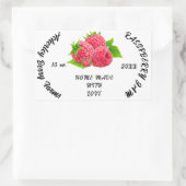 Rasspberry Jam Preserve Personalisiert Classic Cla Rechteckiger Aufkleber (Tasche)