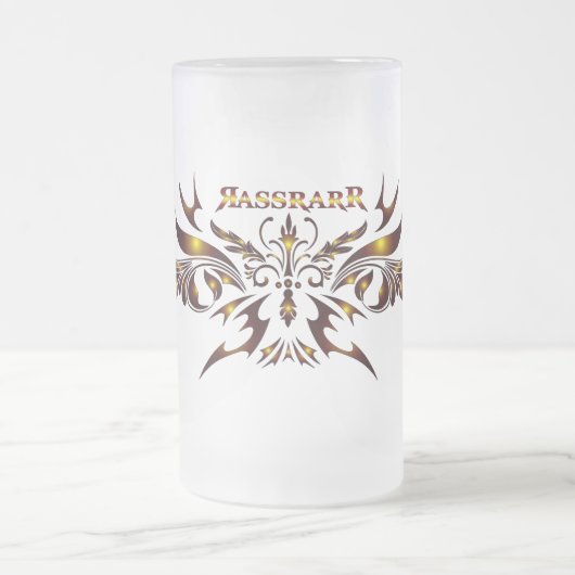 Rassrarr Bierglas Mattglas Bierglas (Mittel)