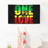 Rasta 1 Liebe T - Shirt Postcard Tasse Napkins Banner (Insitu)