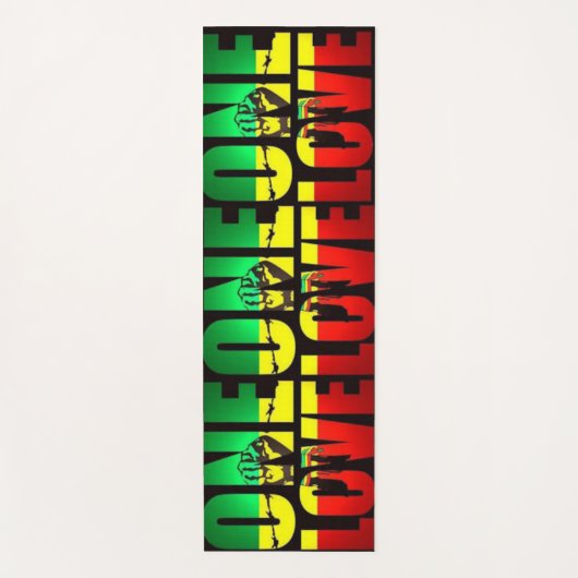Rasta 1 Liebe Yogamatte (Vorderseite)