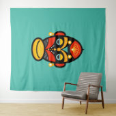 Rasta afria maske wandteppich (Beispiel (Horizontal))